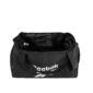 Reebok Black Active Core small duffle bag with white logo.