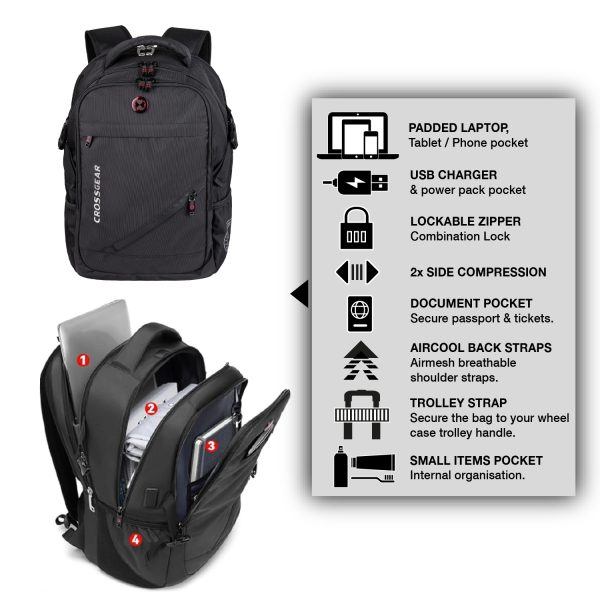 Crossgear Munich Laptop Backpack - Image 15